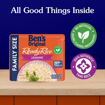 Ben's Original Ready Rice Jasmine Family Size Rice, 17.3 oz