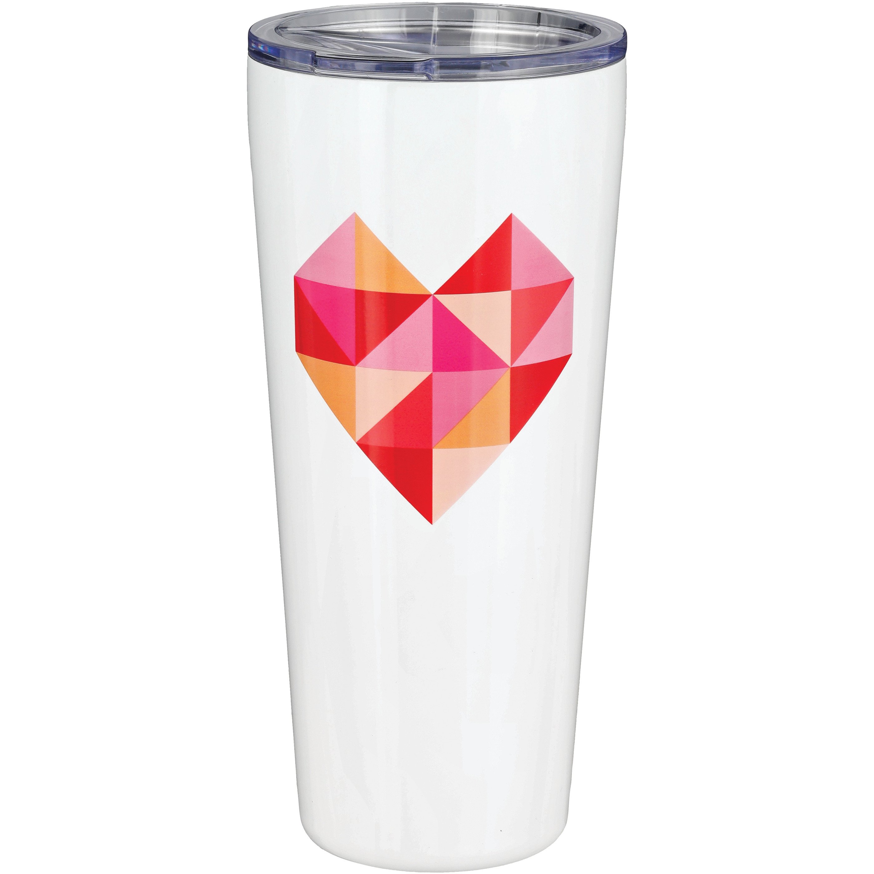 Destination Holiday Geometric Heart Stainless Steel Valentine Tumbler