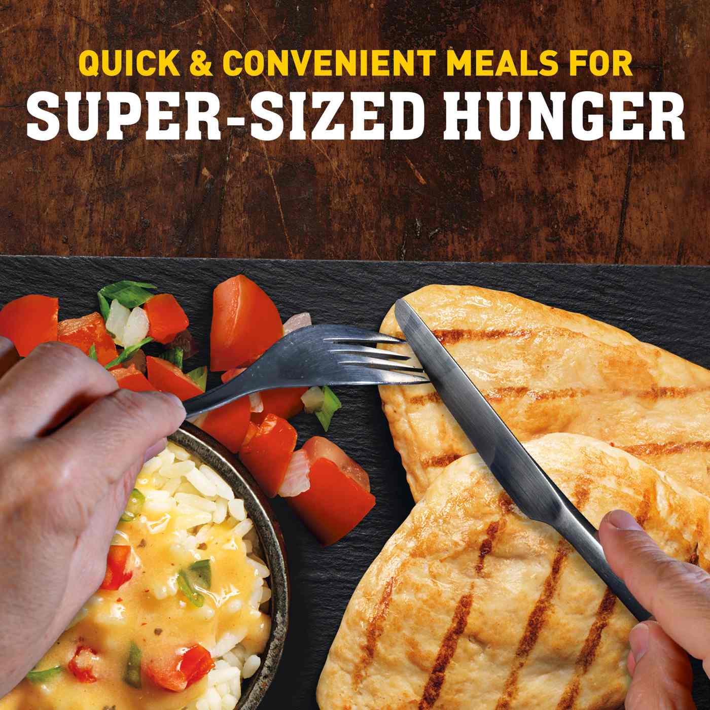 Hungry Man Double Chicken Bowls Chipotle Chicken Shop Entrees & sides