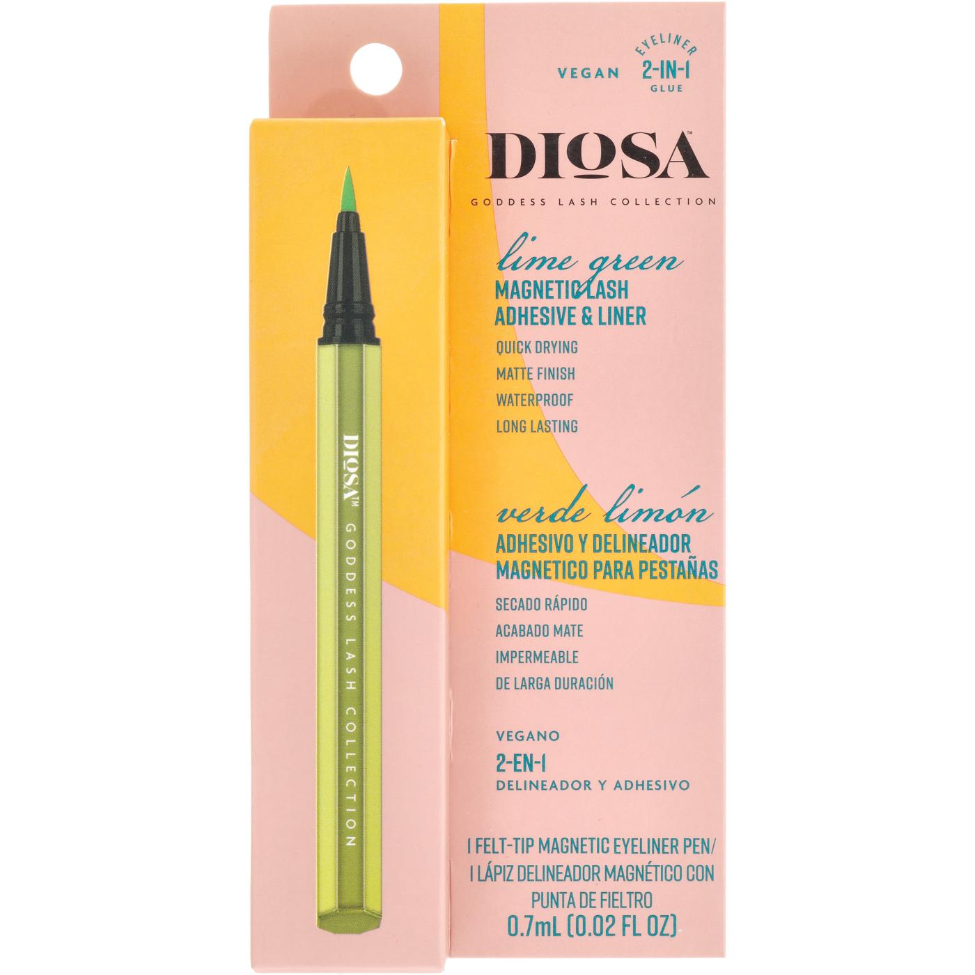 Diosa Felt-Tip Magnetic Eyeliner Pen – Lime Green; image 1 of 5