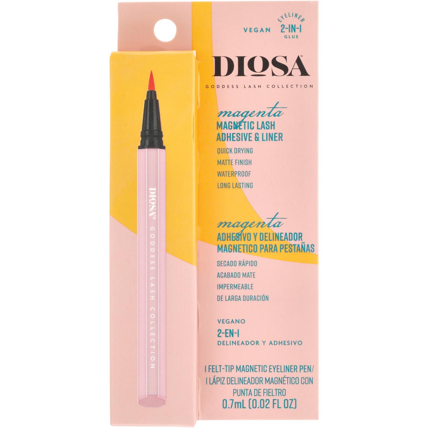 Diosa Felt-Tip Magnetic Eyeliner Pen – Magenta; image 1 of 5