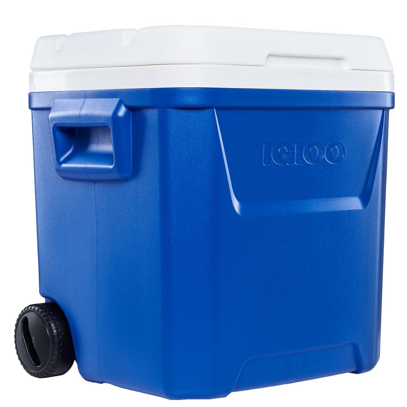 Igloo Profile II Hard Side Roller Cooler-Blue; image 1 of 3