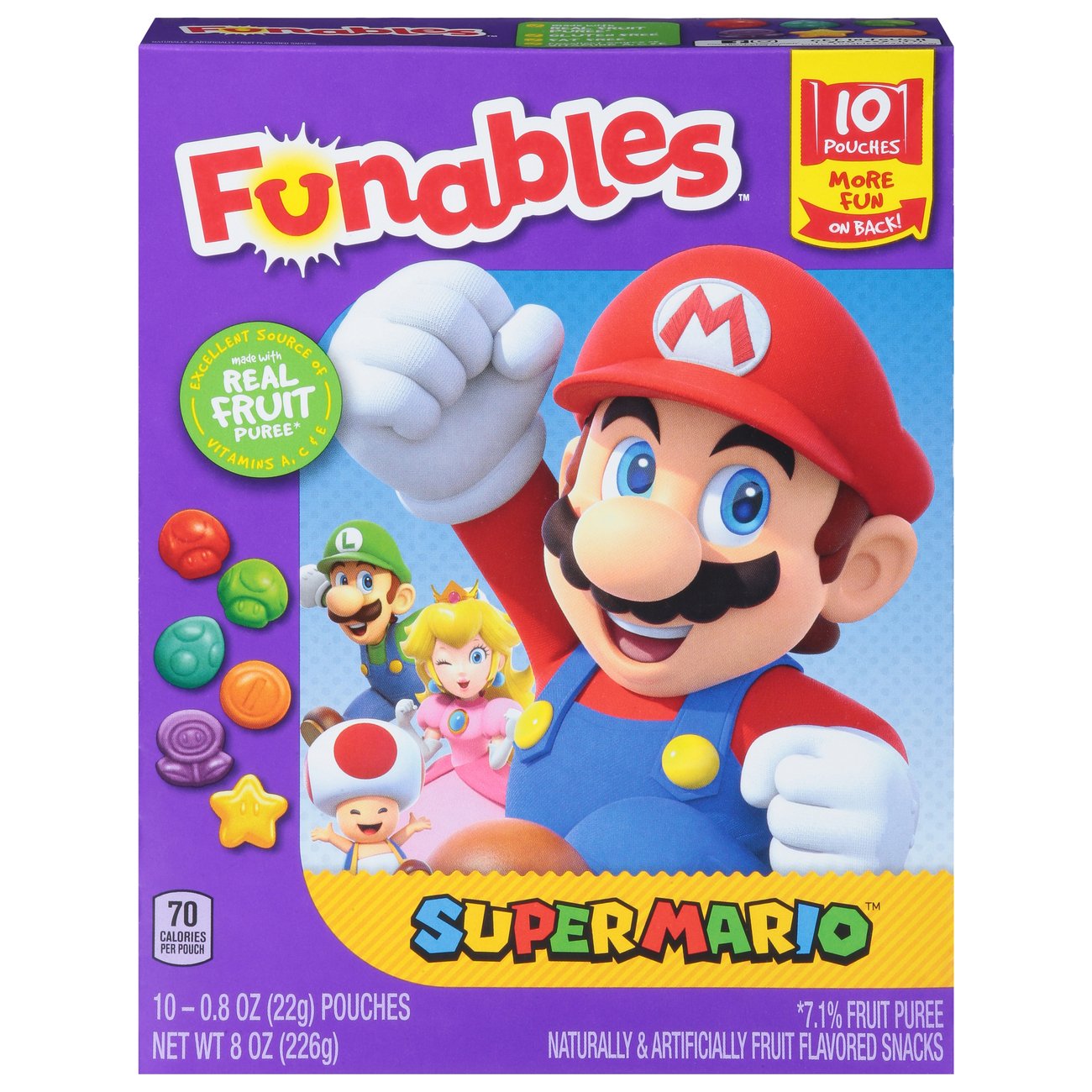 Ferrara Funables Super Mario Fruit Snacks Shop Snacks & Candy at HEB