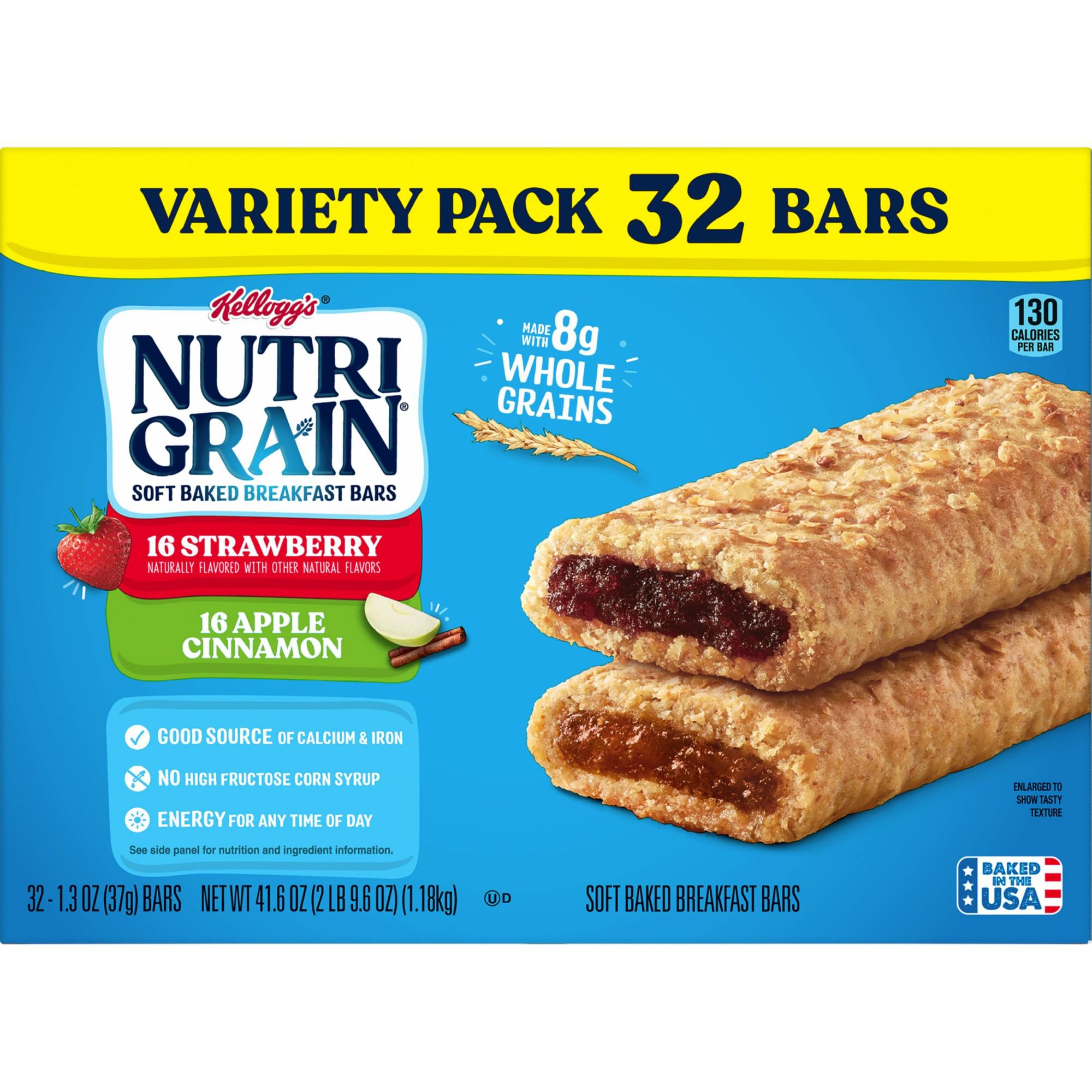 NutriGrain Variety Pack Soft Baked Breakfast Bars, 41.6 oz Shop
