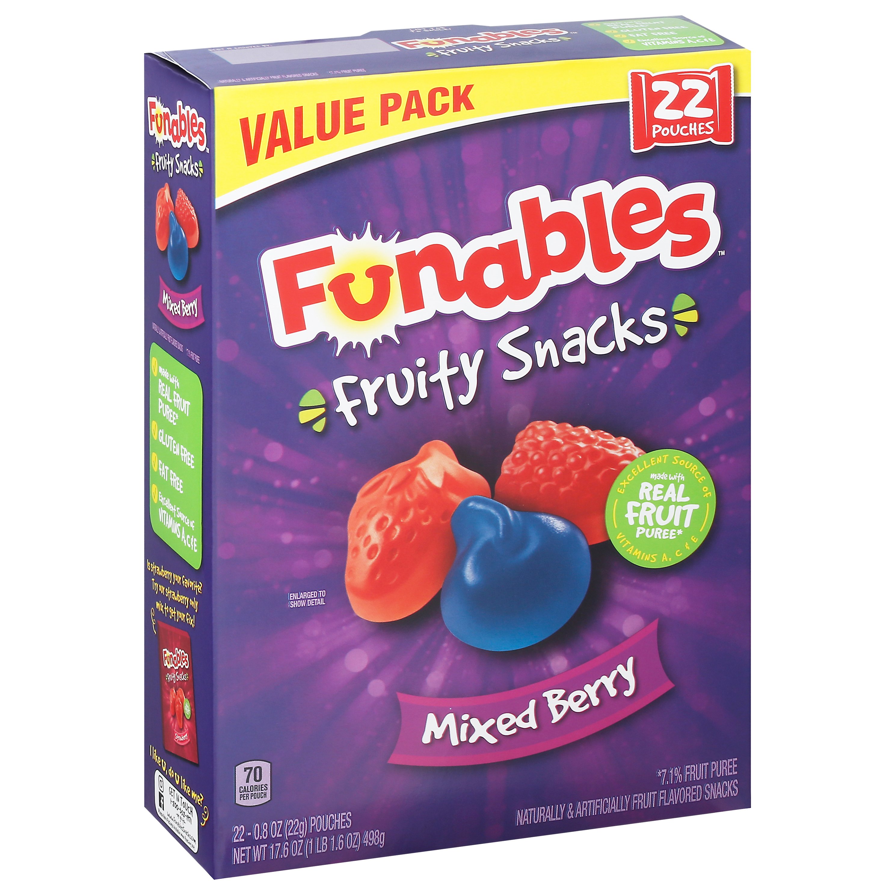 Ferrara Funables Mixed Berry Fruit Snacks Shop Snacks & Candy at HEB