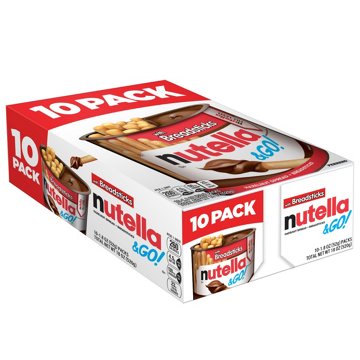 Nutella & Go! Hazelnut Spread + Breadsticks - Family Pack, 10 pk