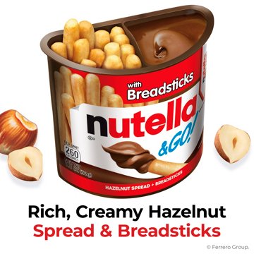 Nutella & Go! Hazelnut Spread + Breadsticks - Family Pack, 10 pk