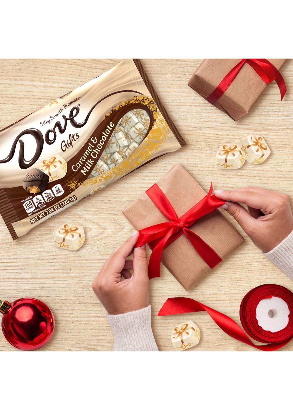 Dove Gifts Caramel & Milk Chocolate Holiday Candy; image 4 of 7