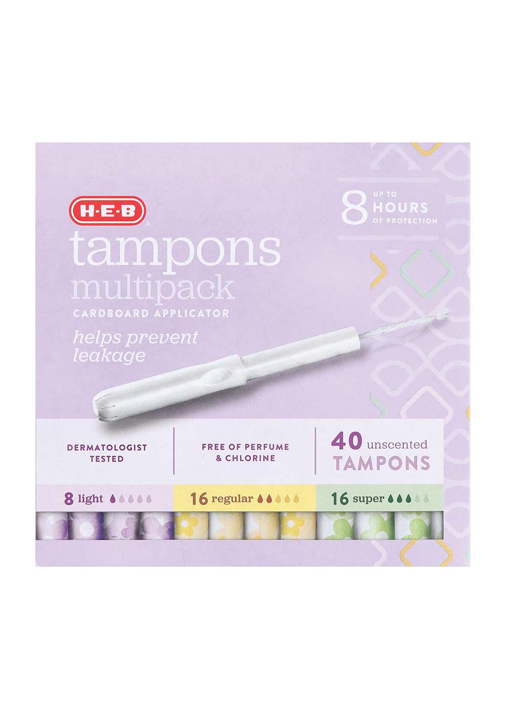 Tampons, Plastic Applicator, Retail Pack, Regular Absorbency