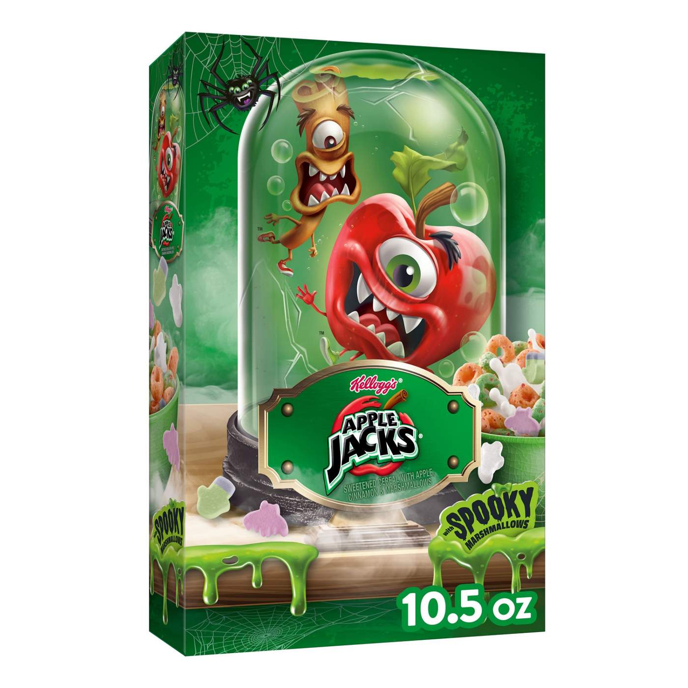 Kellogg's Apple Jacks with Spooky Marshmallows Cereal; image 1 of 3