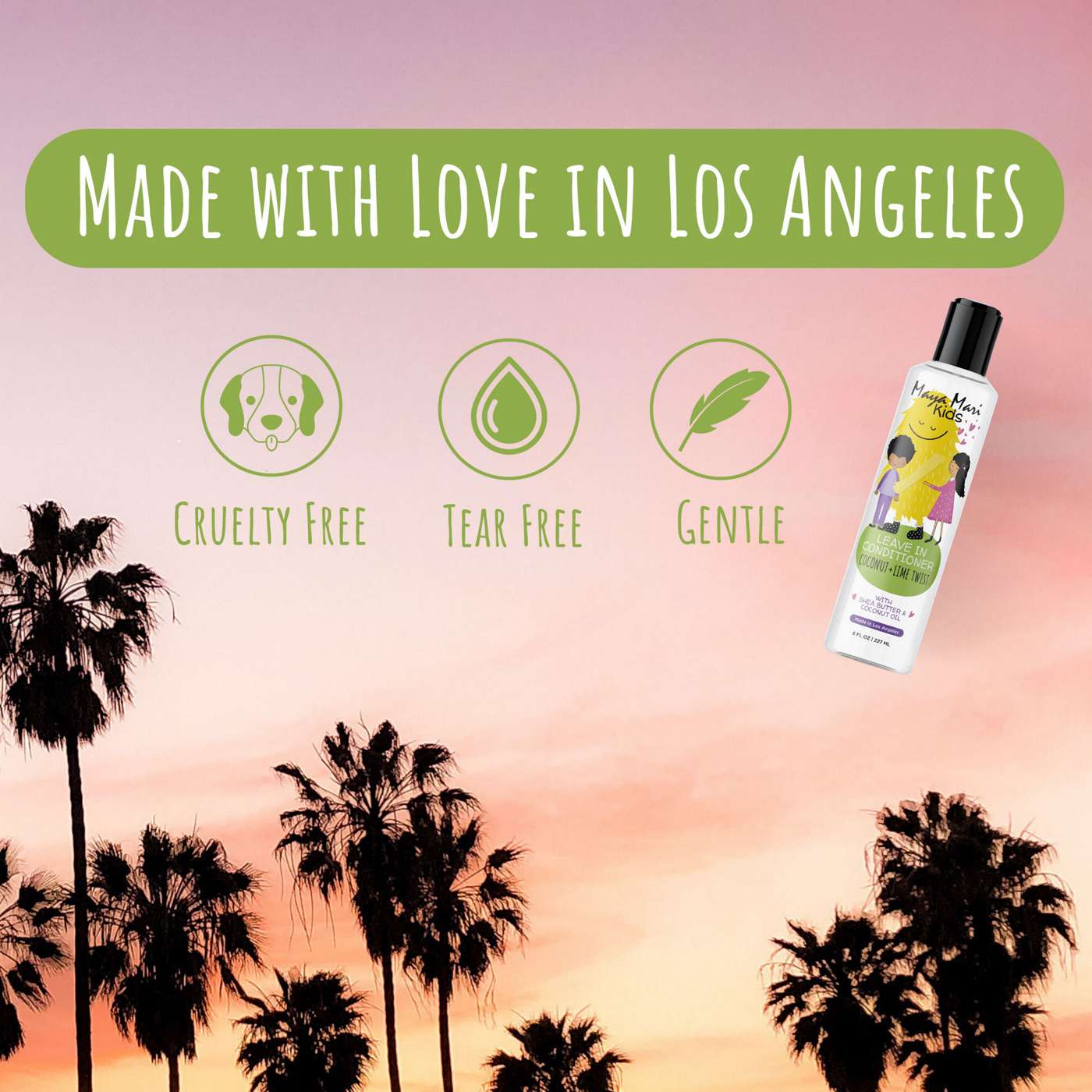 Maya Mari Kids Leave In Conditioner Coconut + Lime Twist Shop Bath