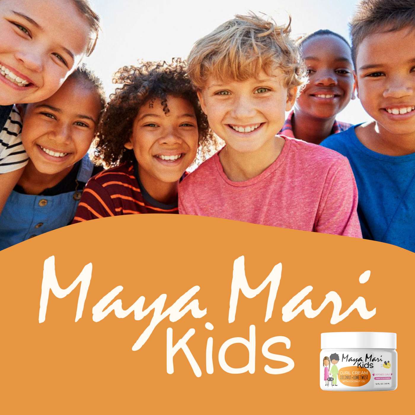 Maya Mari Kids Curl Cream Coconut + Lime Twist with Coconut Oil; image 3 of 7