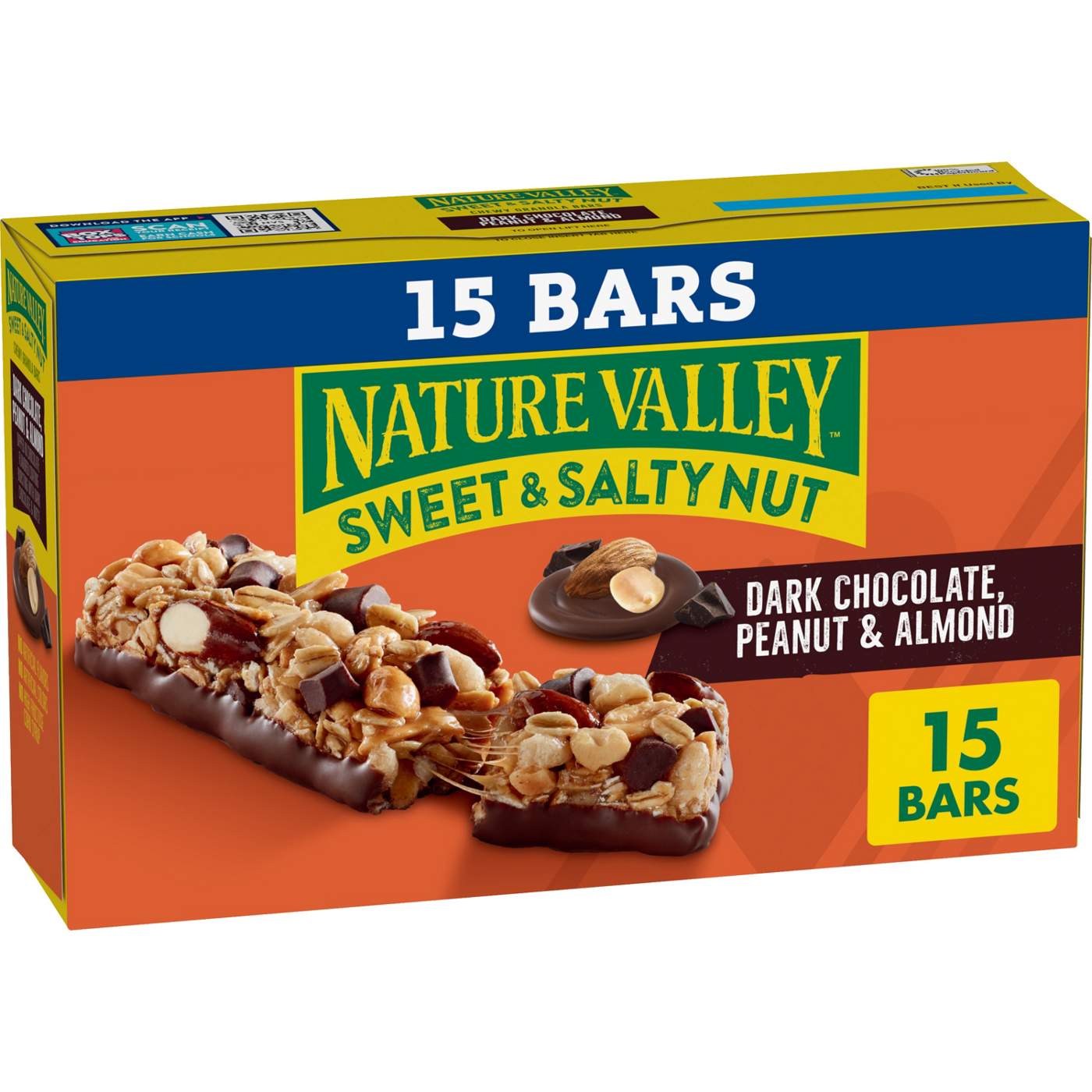Nature Valley Sweet & Salty Nut Dark Chocolate Peanut and Almond Granola Bars; image 2 of 2
