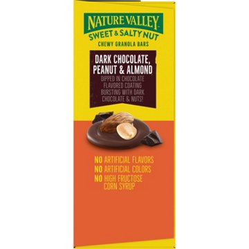 Nature Valley Sweet & Salty Nut Dark Chocolate Peanut and Almond Granola Bars