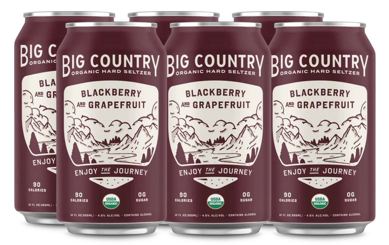 Big Country Blackberry & Grapefruit Seltzer 12 oz Cans Shop Malt