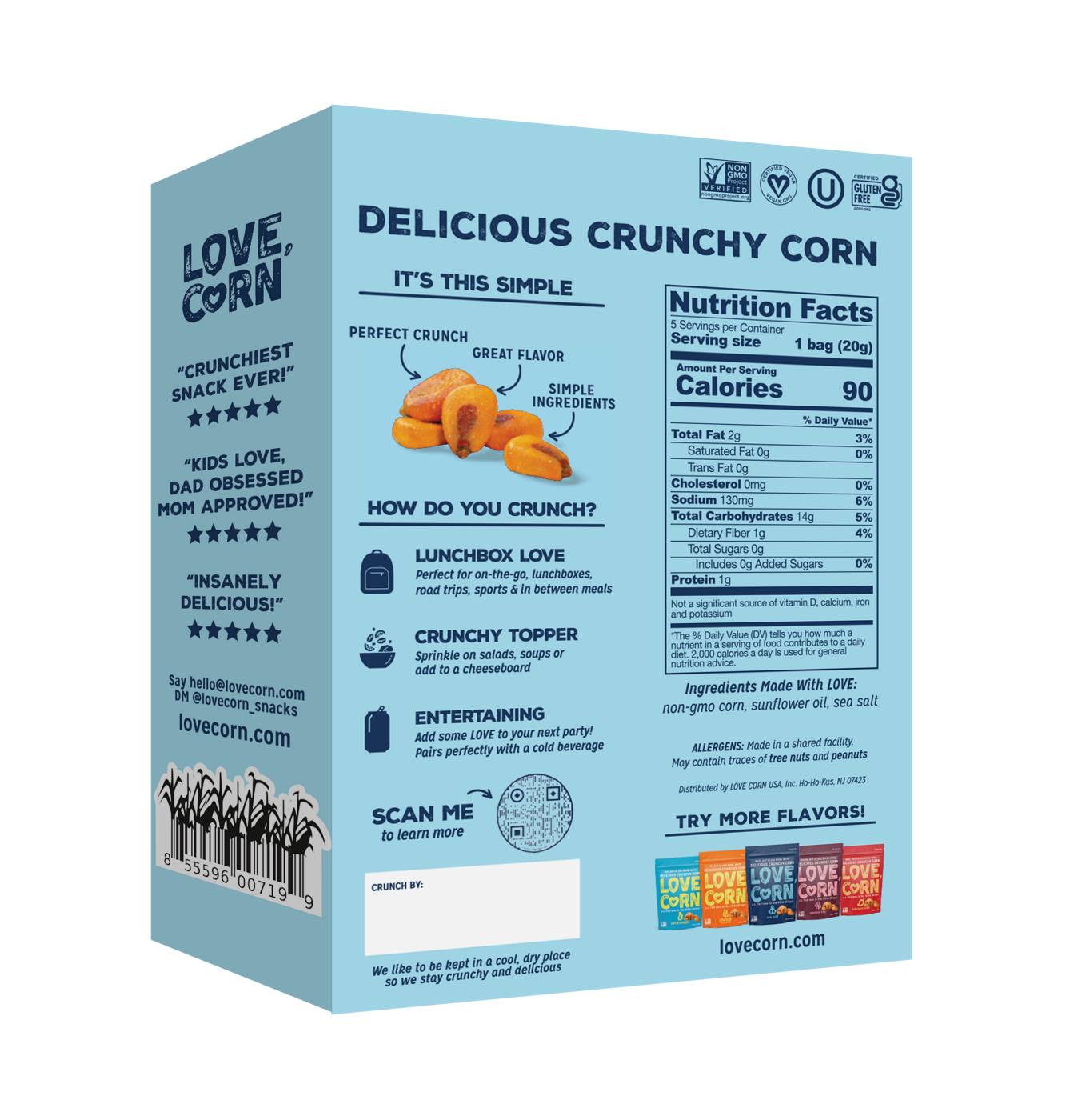 Love Corn Sea Salt Grab & Go Multipack; image 2 of 2
