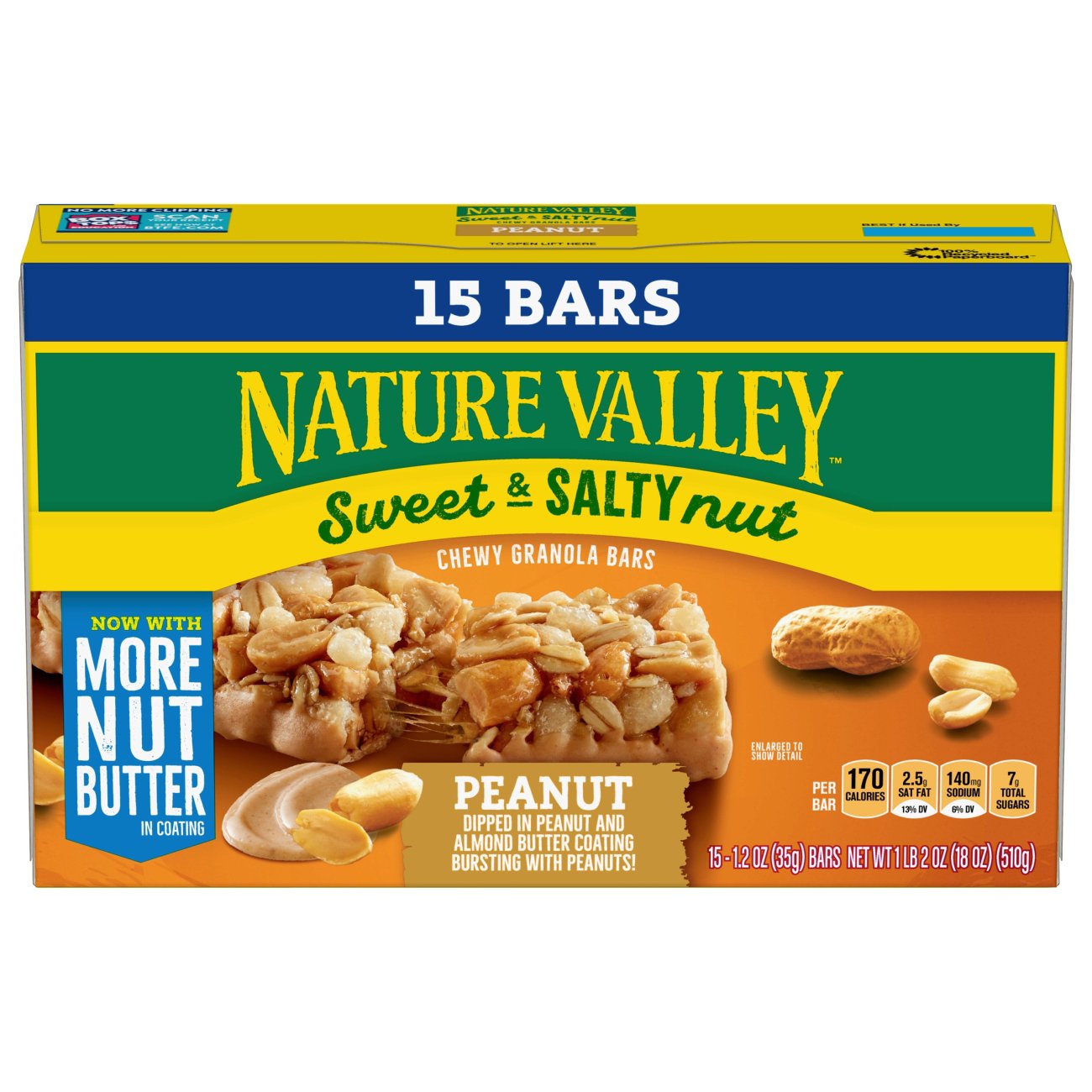 Nature Valley Sweet & Salty Nut Peanut Granola Bars - Shop Granola ...