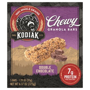 Kodiak 7g Protein Chewy Granola Bars - Double Chocolate