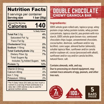 Kodiak 7g Protein Chewy Granola Bars - Double Chocolate