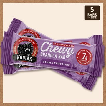 Kodiak 7g Protein Chewy Granola Bars - Double Chocolate