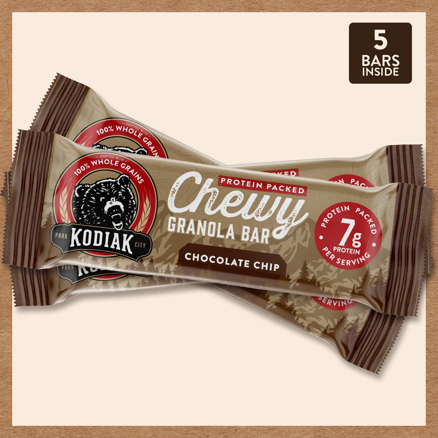 Kodiak 7g Protein Chewy Granola Bars - Chocolate Chip; image 4 of 4