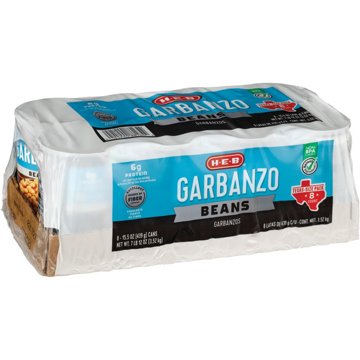H-E-B Garbanzo Beans - Texas-Size Pack, 8 ct