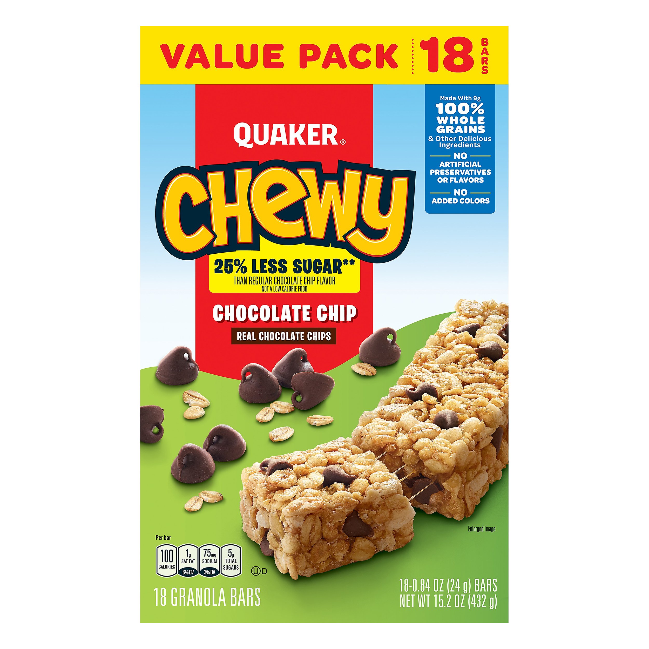 chewy chocolate chip granola bar