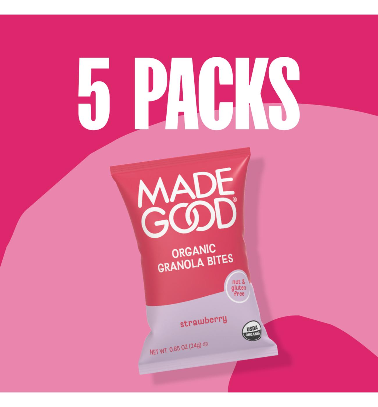 MadeGood Organic Granola Bites - Strawberry; image 2 of 9