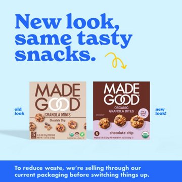 MadeGood Organic Granola Bites - Chocolate Chip, 5 ct