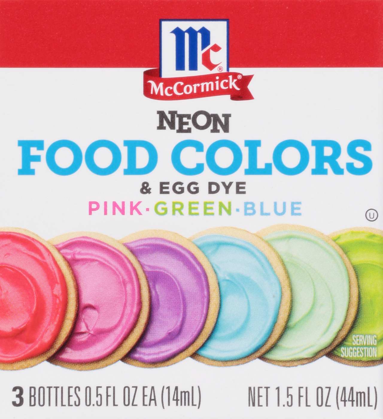 McCormick Neon Food Colors Pink Green Blue; image 1 of 5