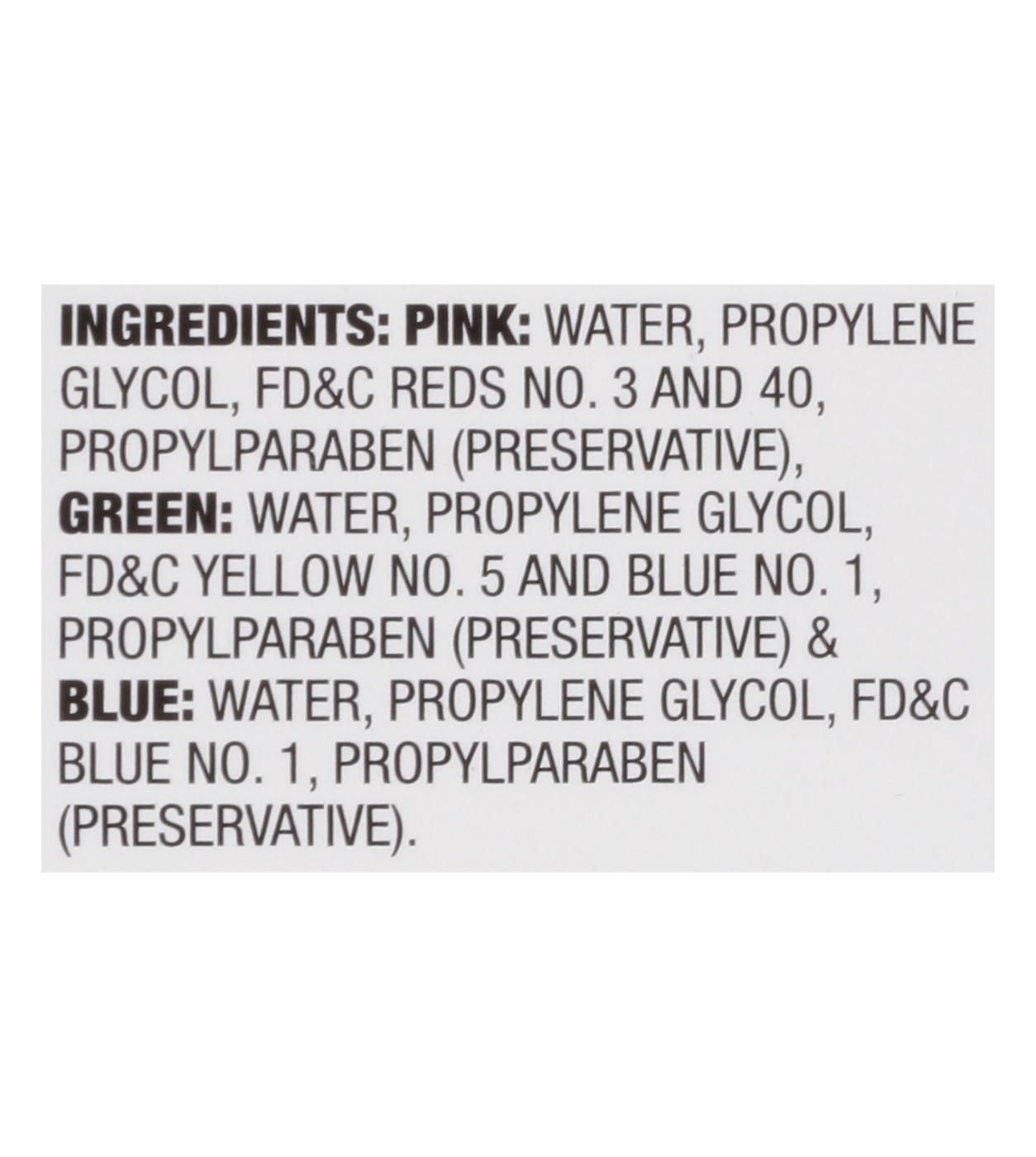 McCormick Neon Food Colors Pink Green Blue; image 2 of 5