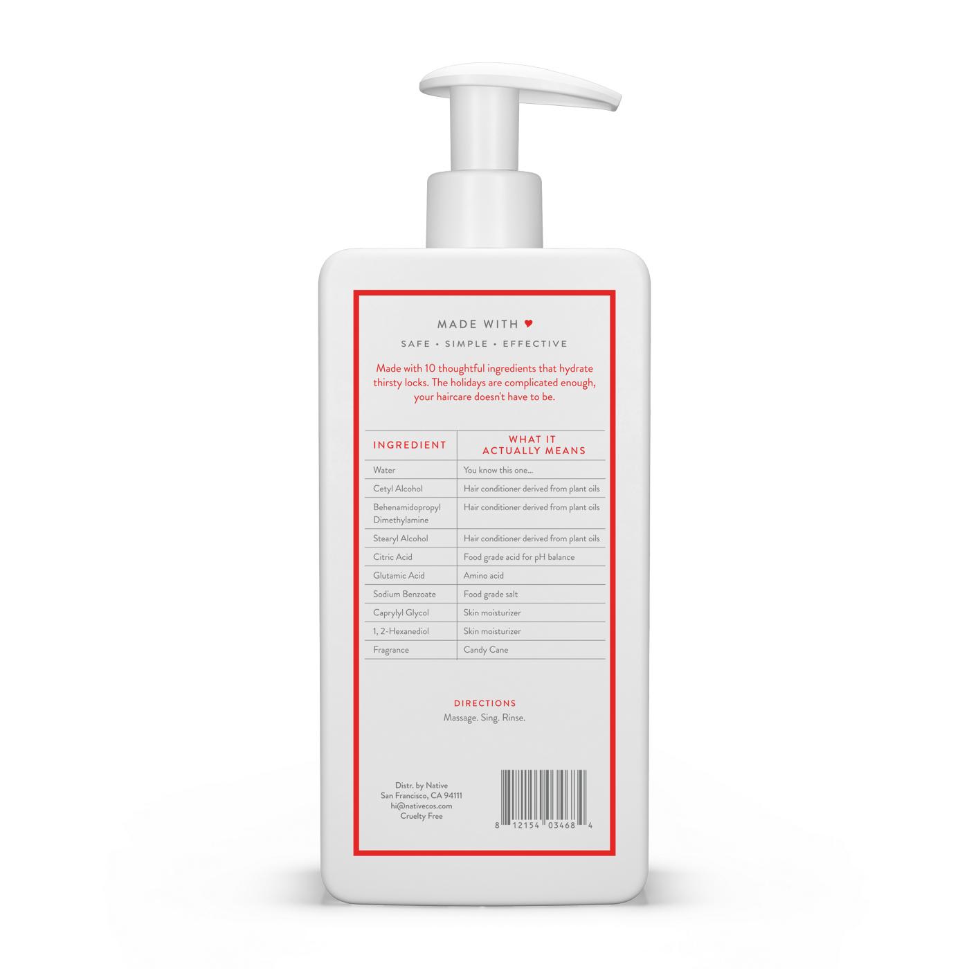 Native Holiday Hydration Conditioner Candy Cane Shop Shampoo