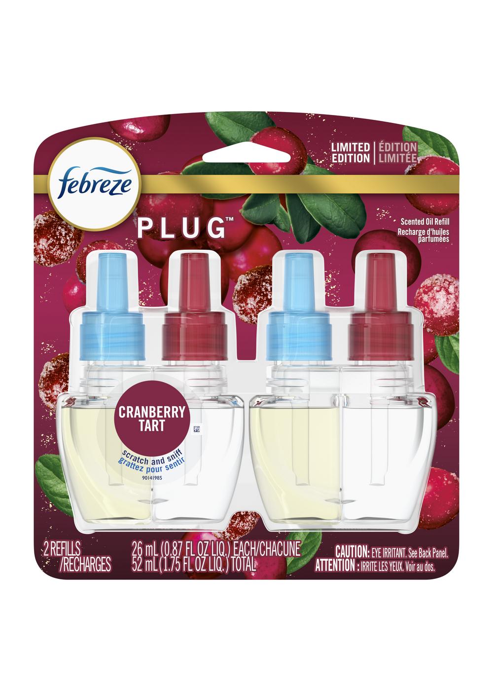 Febreze Odor-Fighting Fade Defy PLUG Air Freshener Oil Refill - Cranberry Crumble; image 1 of 9