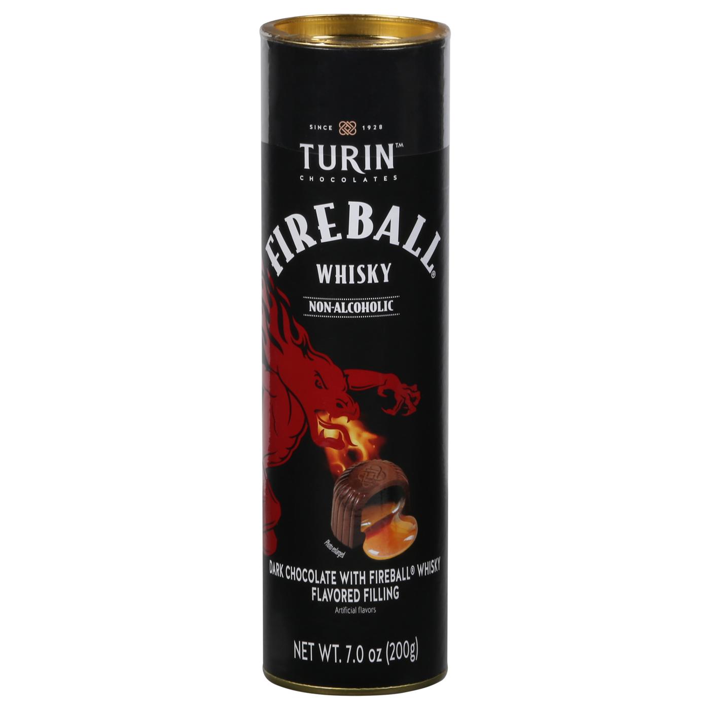 Turin Fireball Whisky Non-Alcoholic Dark Chocolate Candy; image 1 of 2