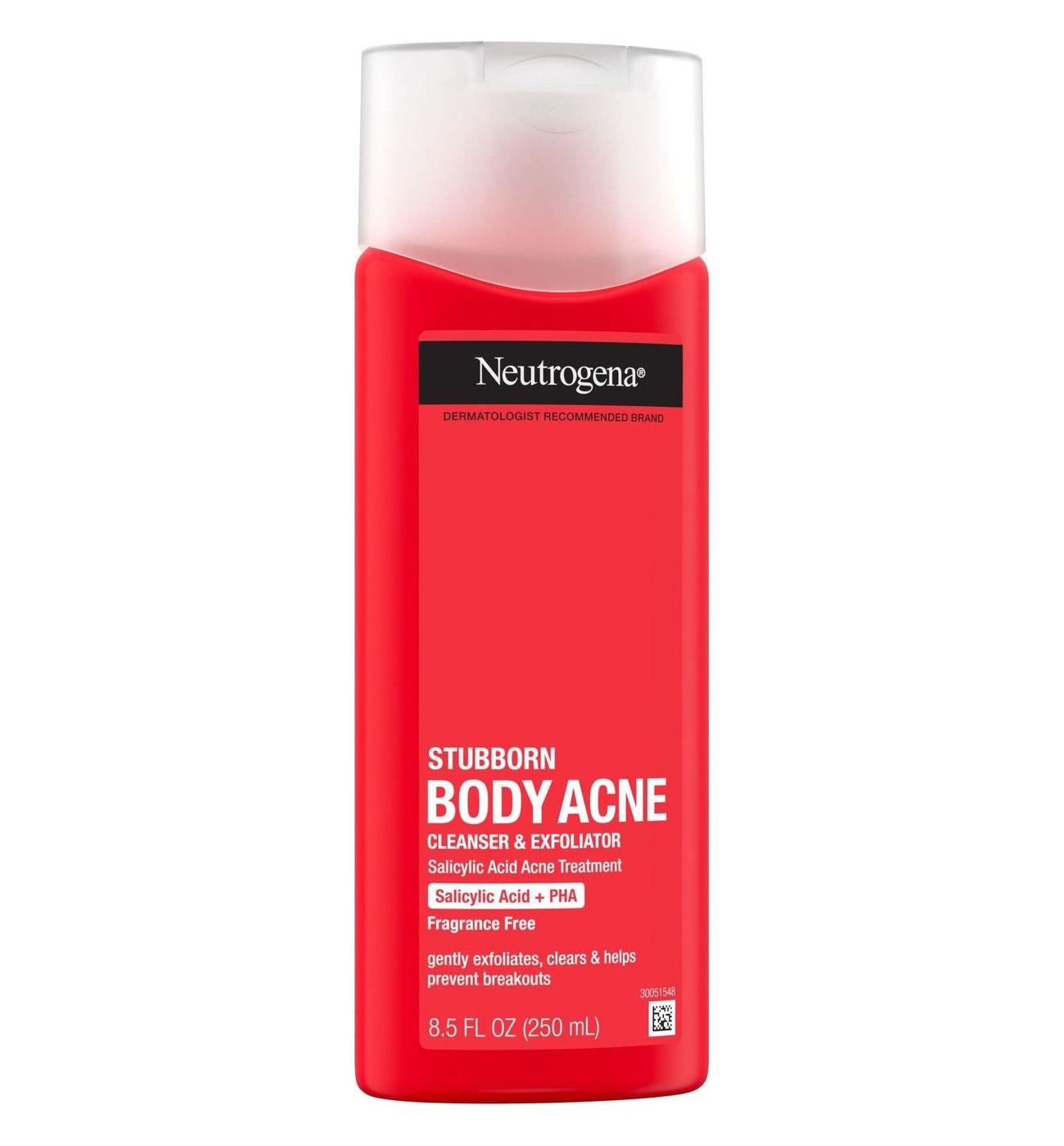 Neutrogena Stubborn Body Acne Cleanser & Exfoliator; image 2 of 5