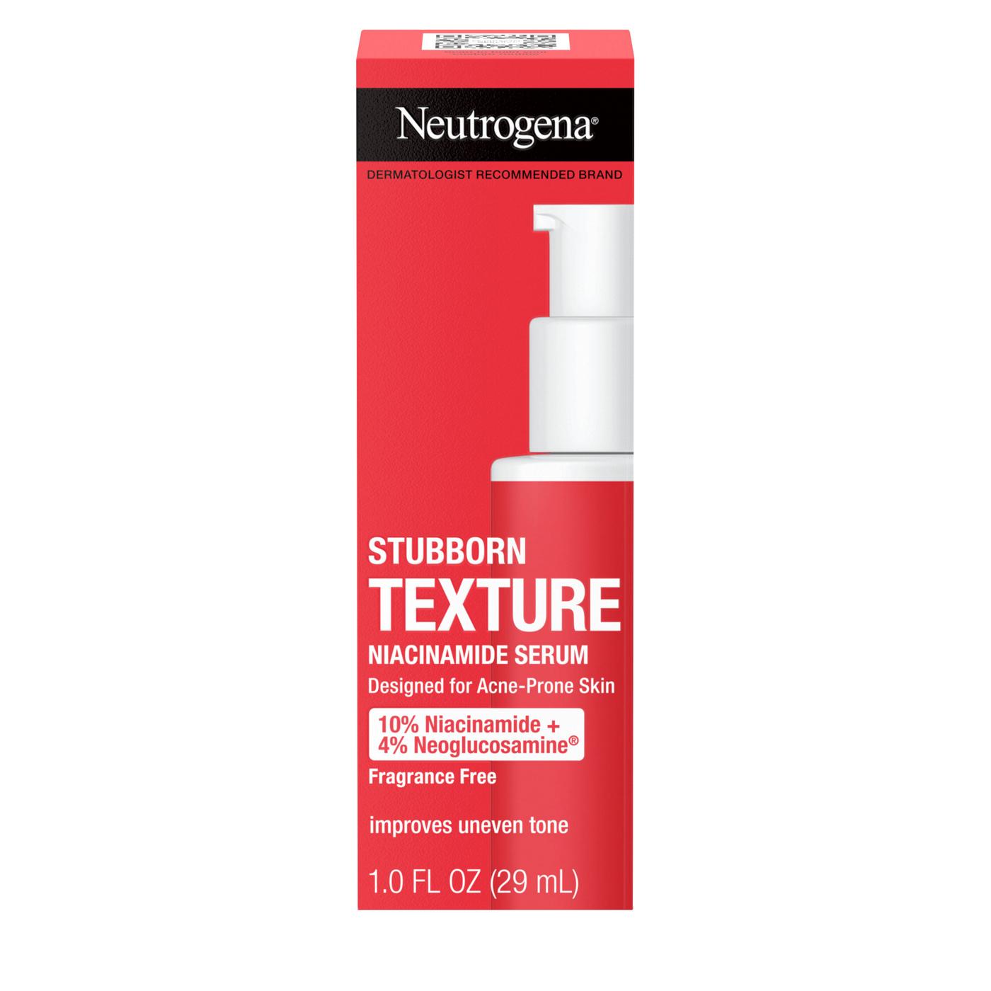 Neutrogena Stubborn Texture Niacinamide Resurfacing Serum; image 1 of 5