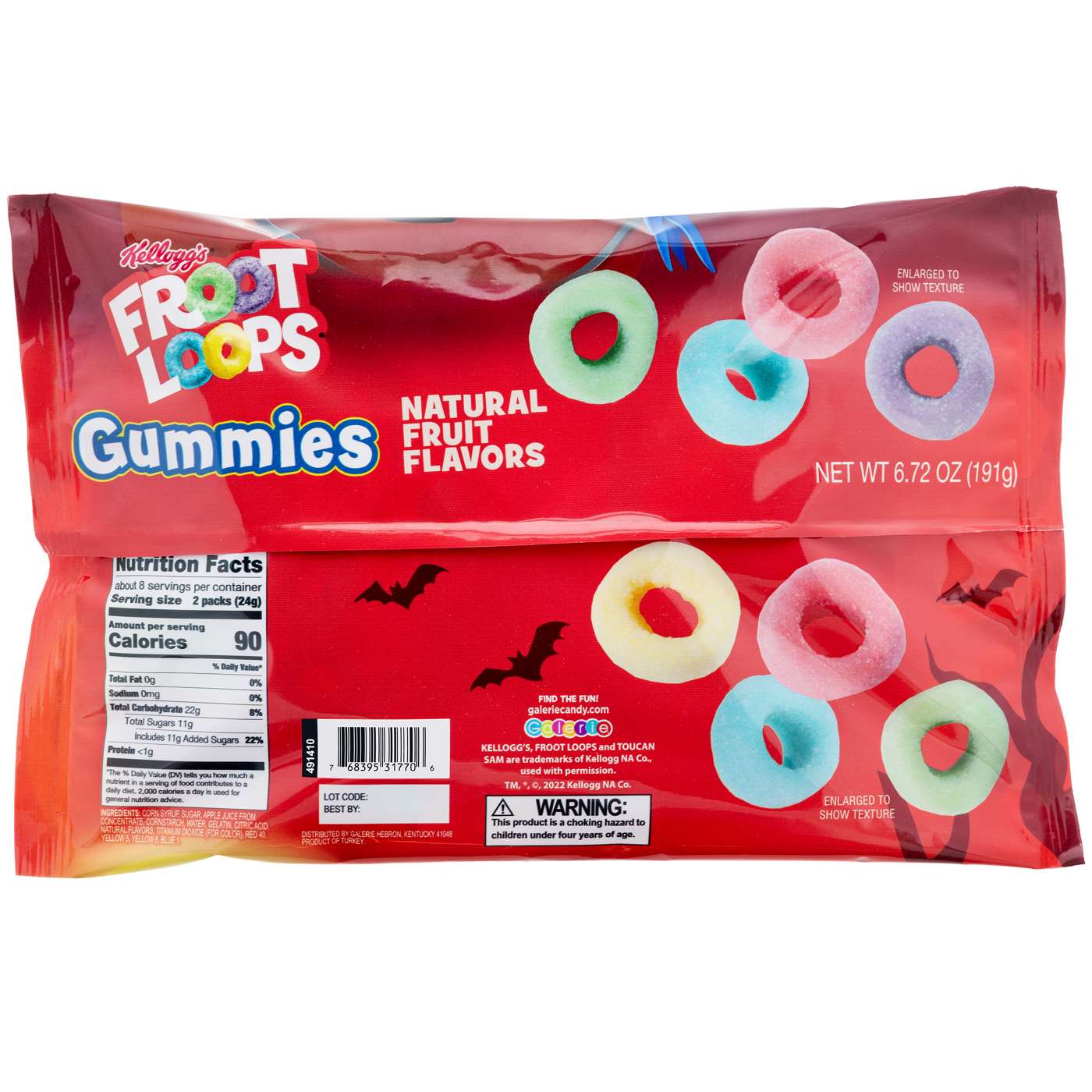 Froot Loops Gummies 7 oz. Bag