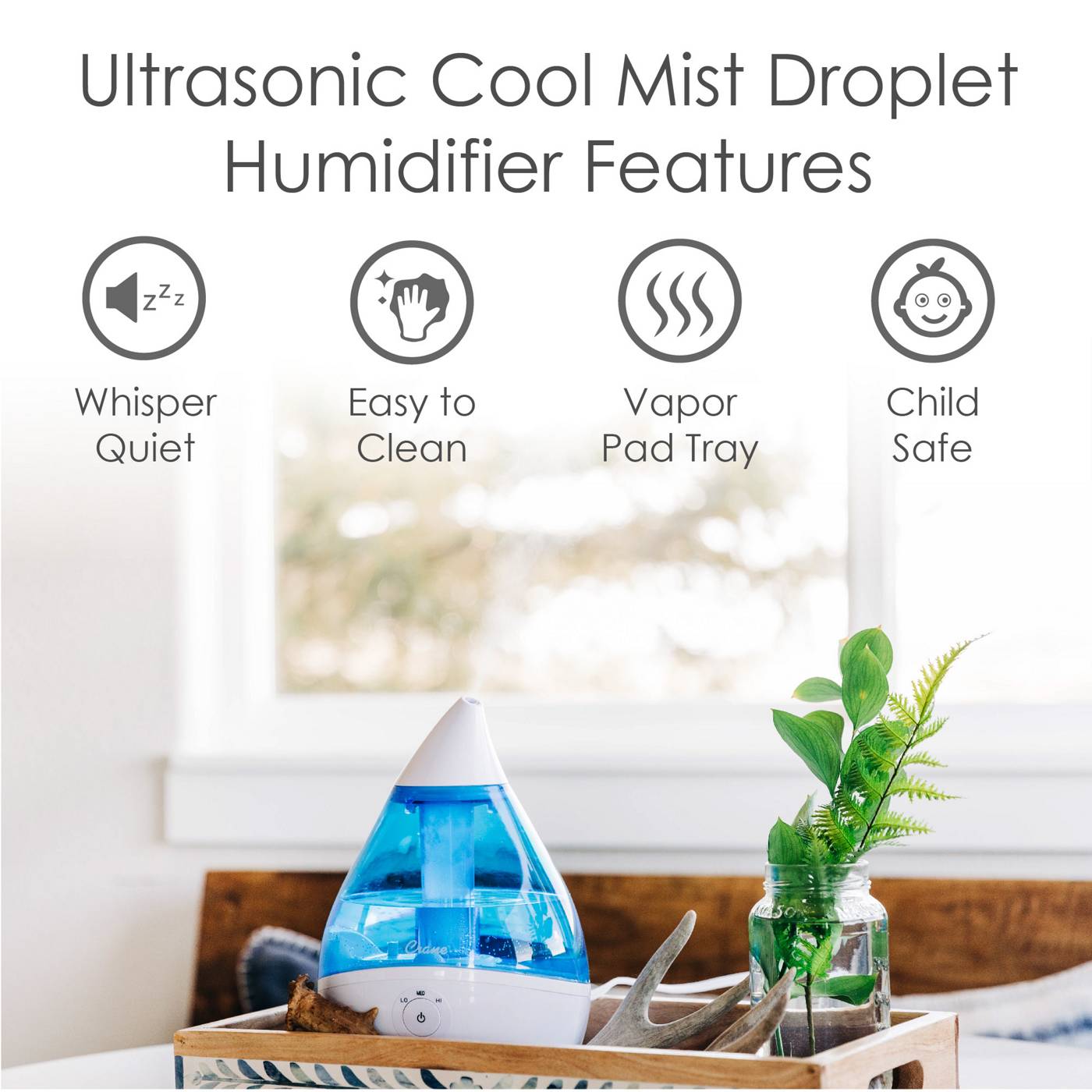 Crane Ultrasonic Cool Mist Humidifier; image 7 of 10