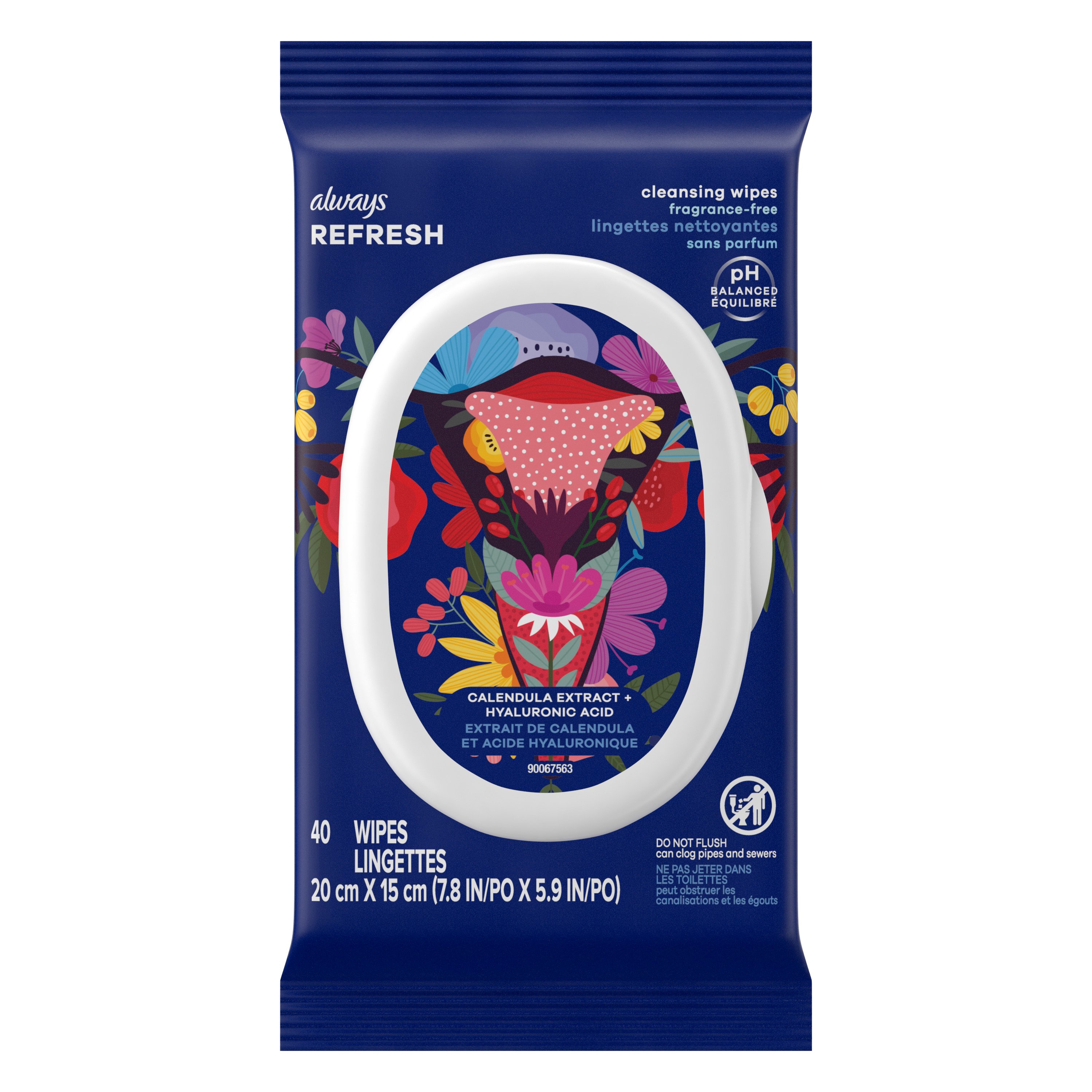 Always Refresh Cleansing Wipes for Intimate Skin, FragranceFree Shop Feminine Care at HEB