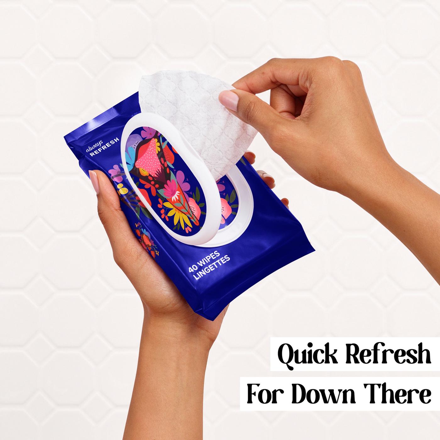 Always Refresh Cleansing Wipes for Intimate Skin, Fragrance-Free; image 4 of 10