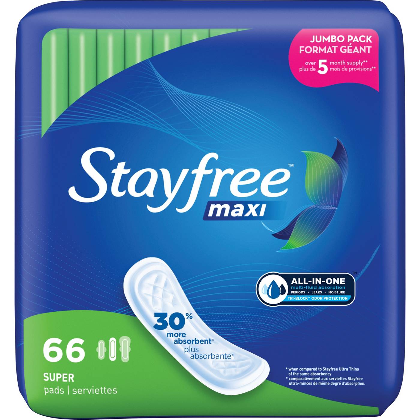 Stayfree Maxi Super Long Pads; image 2 of 4