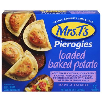 Mrs. T's Loaded Baked Potato Pierogies, 12 ct