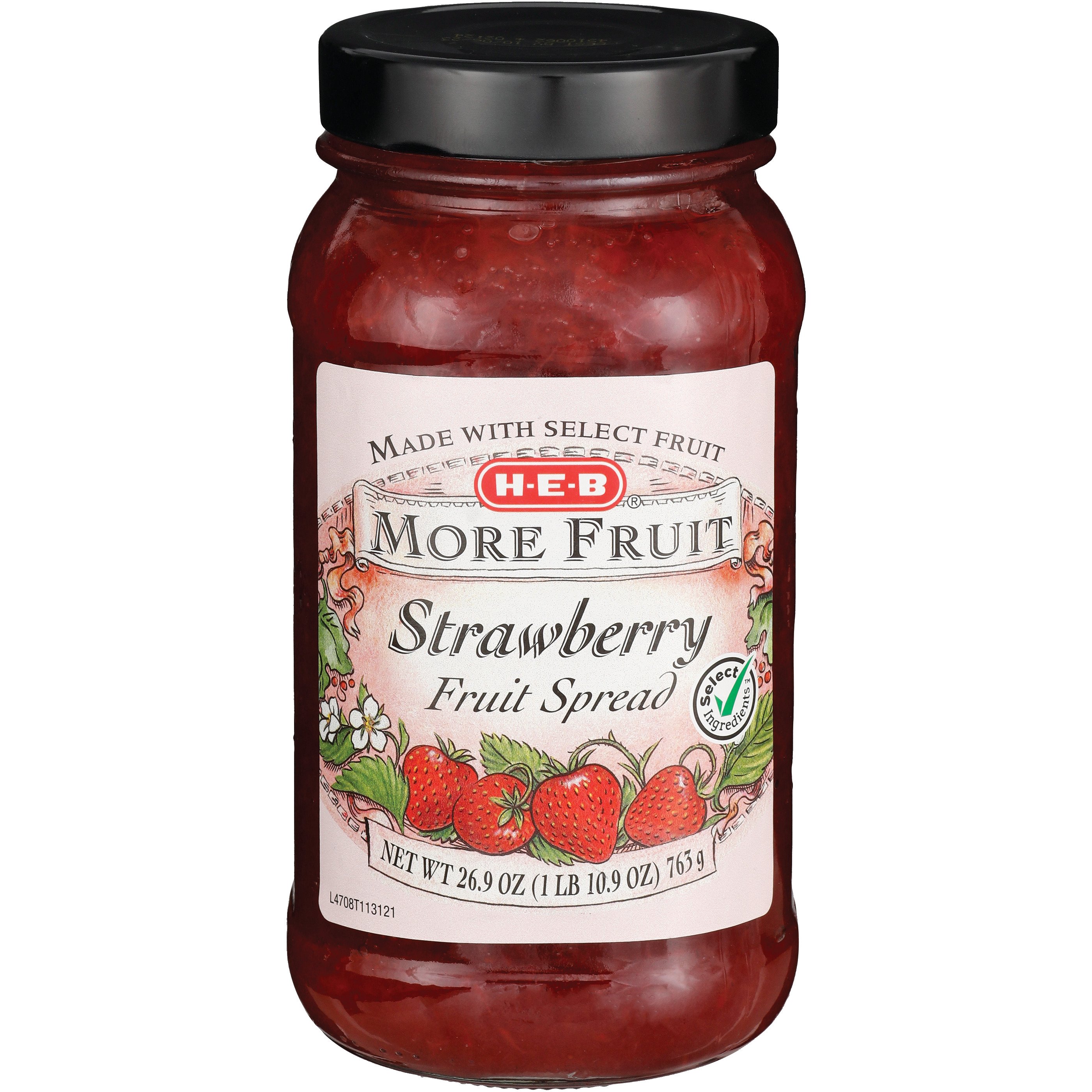 HEB More Fruit Strawberry Fruit Spread Shop Jelly & Jam at HEB