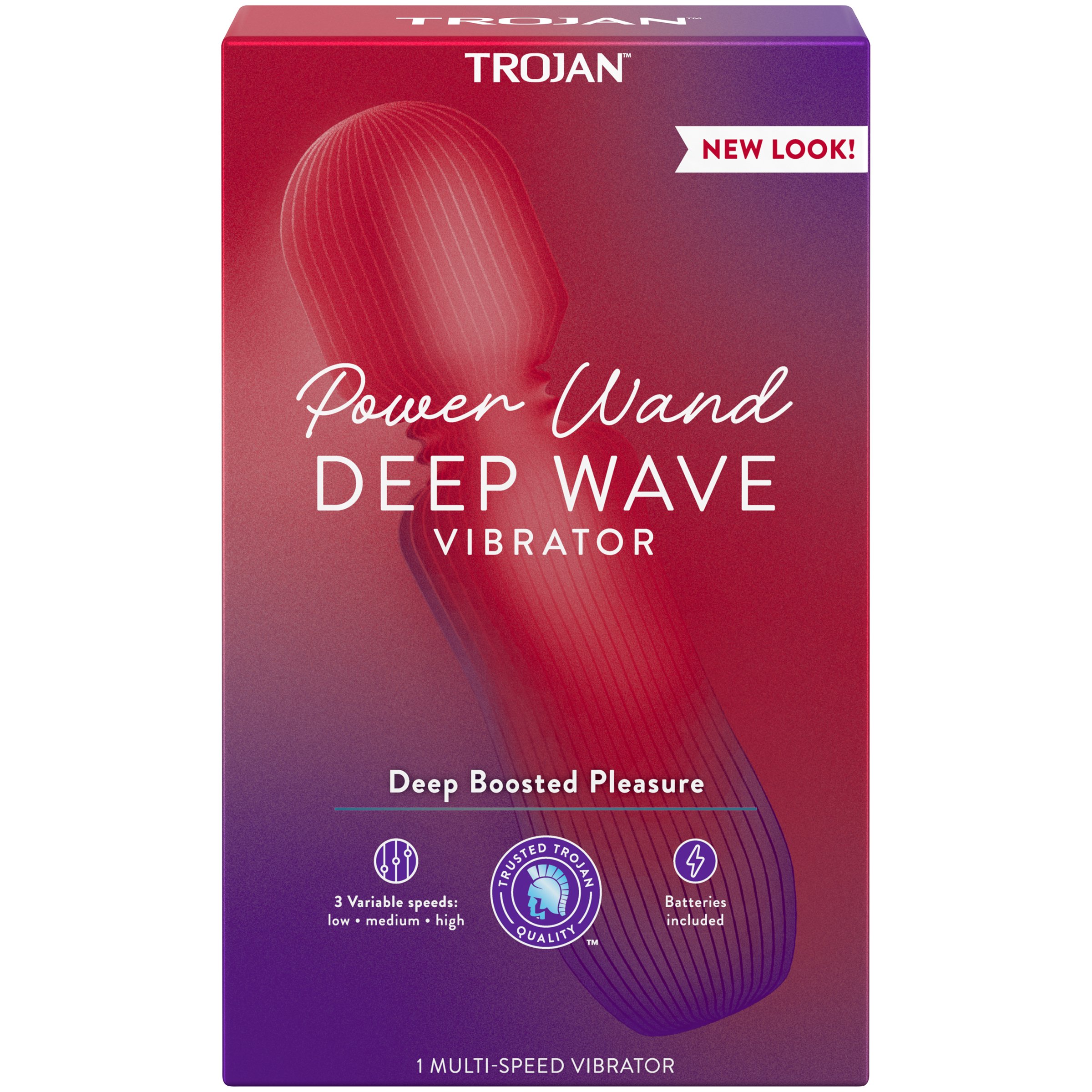 Trojan Power Wand Deep Wave Vibrator - Shop Lubricants at H-E-B