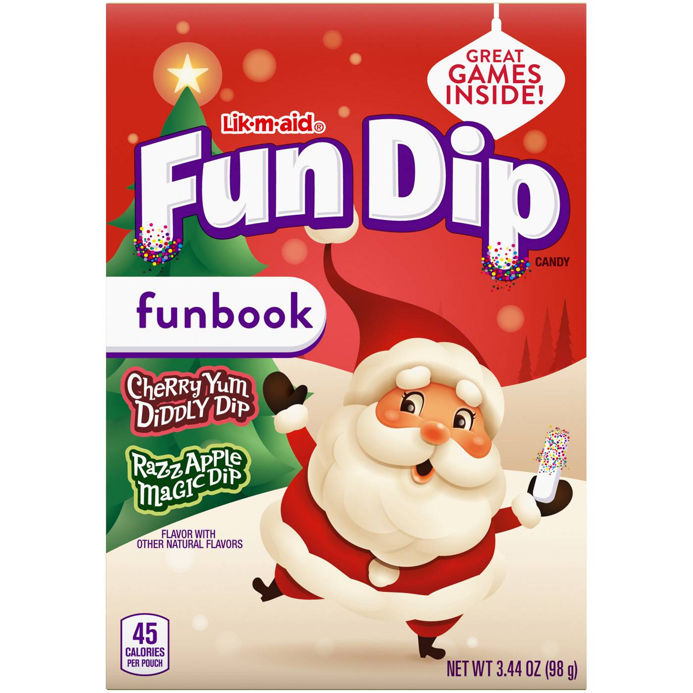 Fun Dip Holiday Candy Fun Book Stocking Stuffer; image 1 of 2