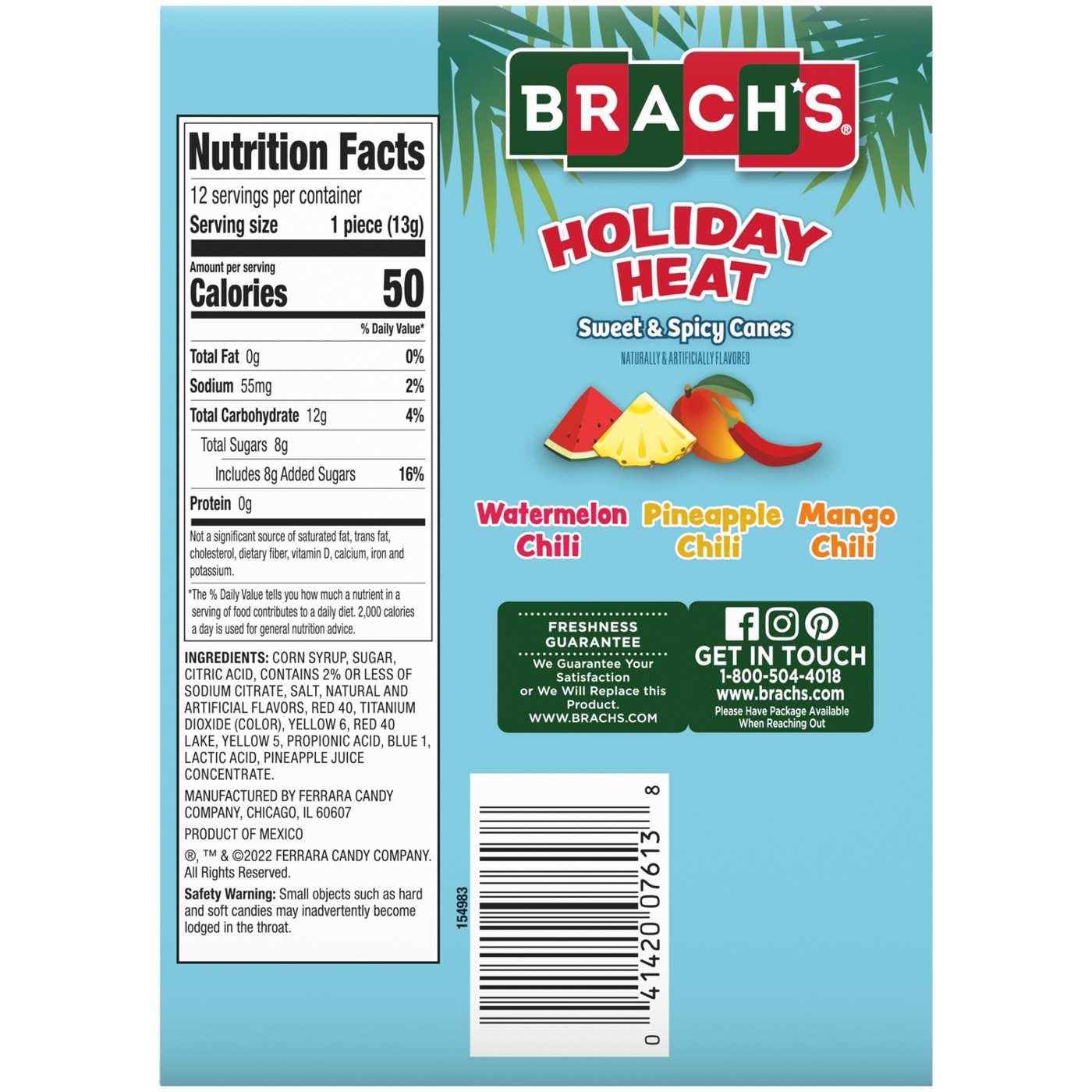 Brach's Holiday Heat Sweet & Spicy Candy Canes Shop Candy at HEB