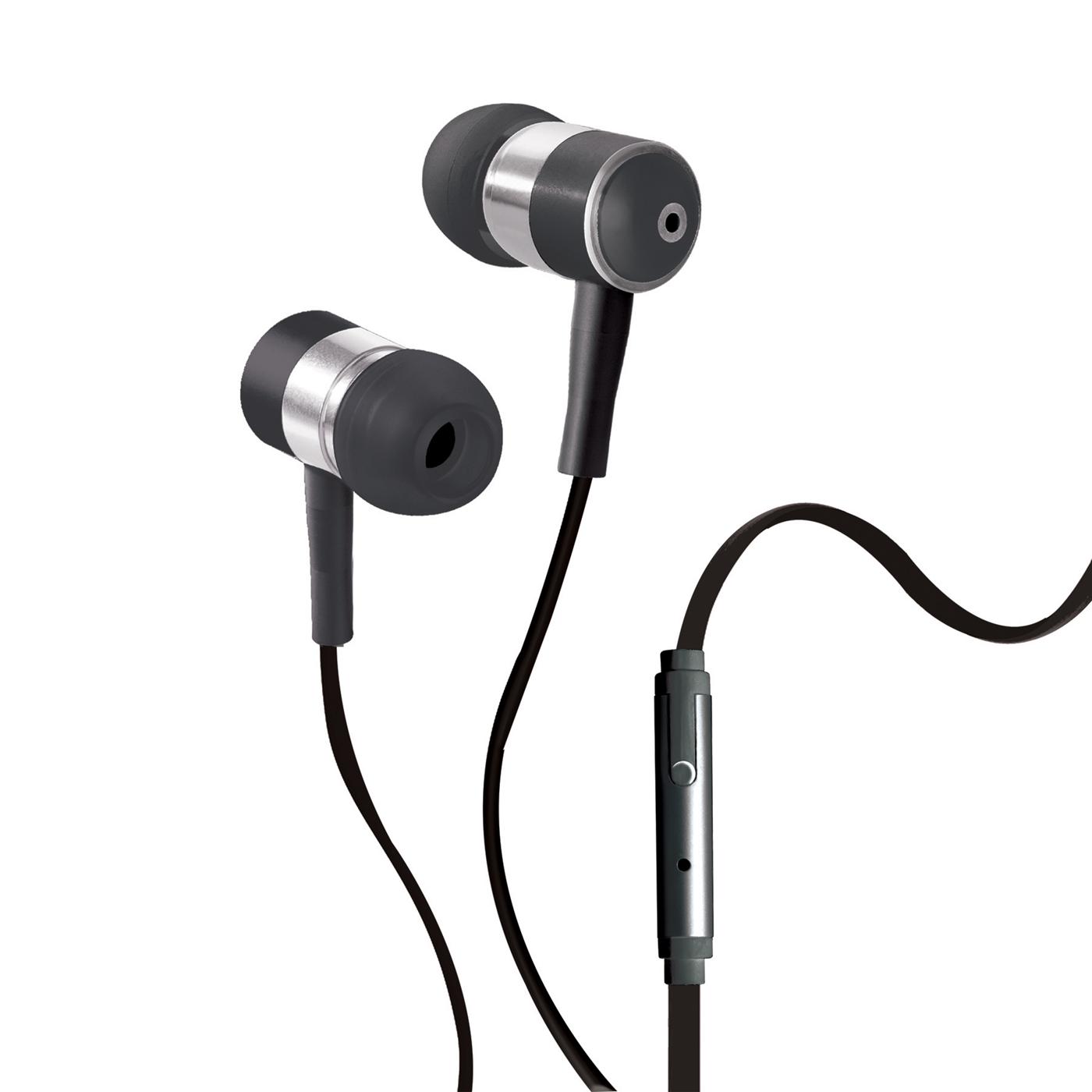 Case Logic Tangle Free Wired Stereo Earbuds with Mic - Black; image 2 of 2