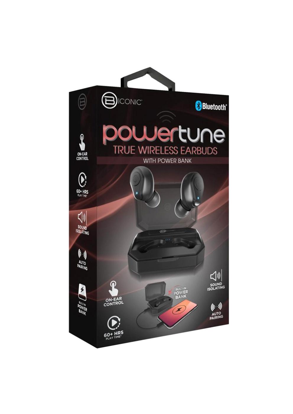 Biconic PowerTune True Wireless Earbuds with Power Bank - Black; image 1 of 2