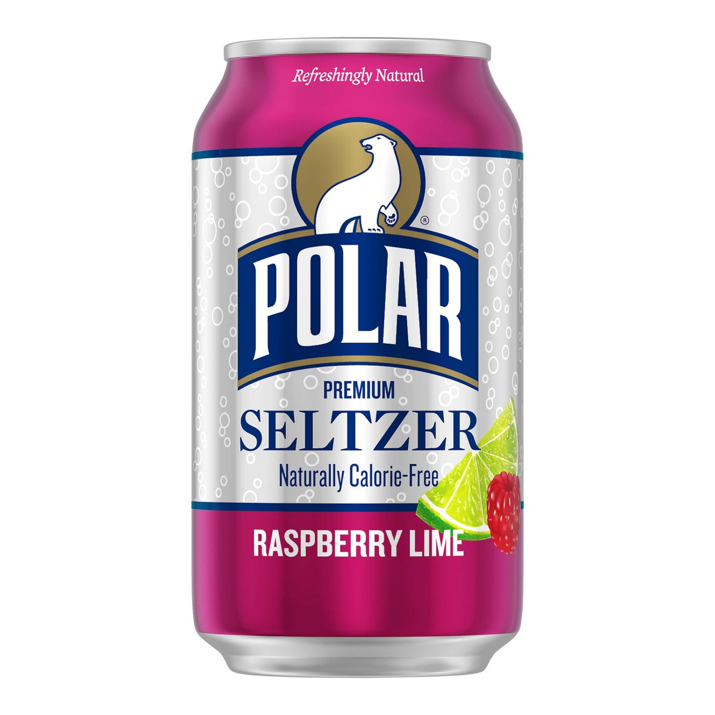 Polar Seltzer Water Raspberry Lime 8 pk Cans; image 3 of 5