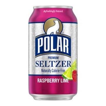 Polar Seltzer Water Raspberry Lime 8 pk Cans